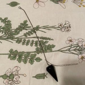 Black Obsidian Crystal Pendulum